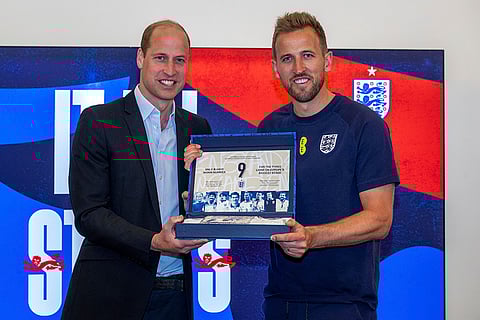 Prince William and Harry Kane